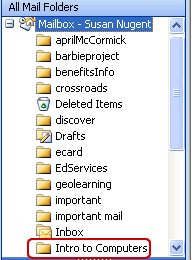 All Mail Folders section 